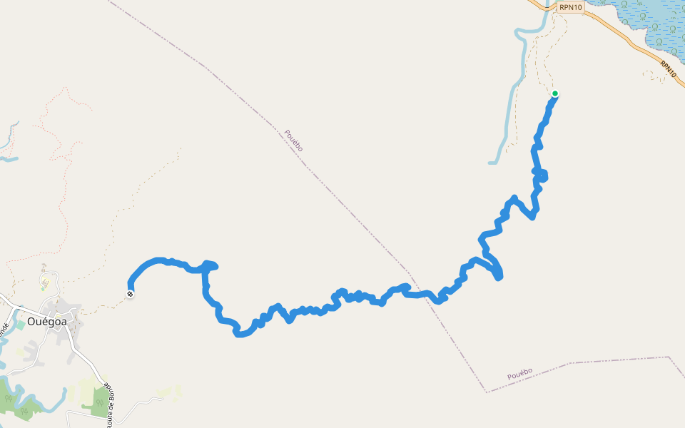 Sentier muleteir du col Parari walking route map in Paola