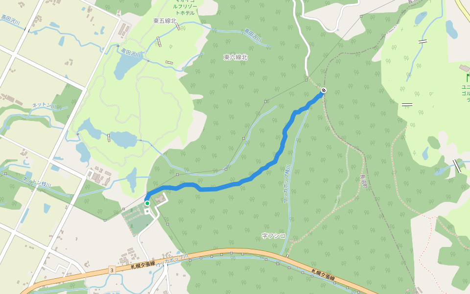 フットパス walking route map in Naganuma