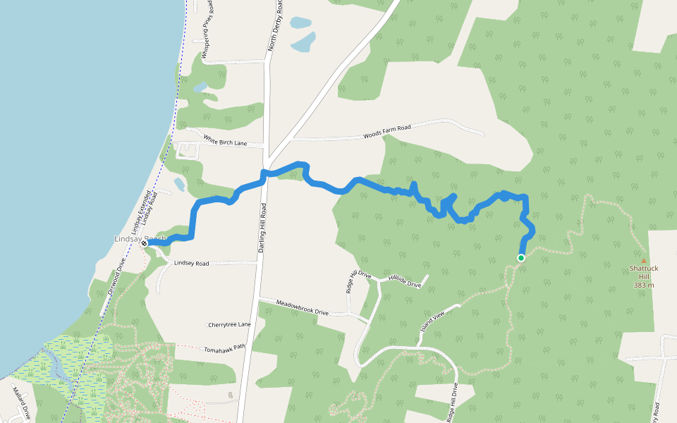 Brown's Sap Run walking route map in Newport