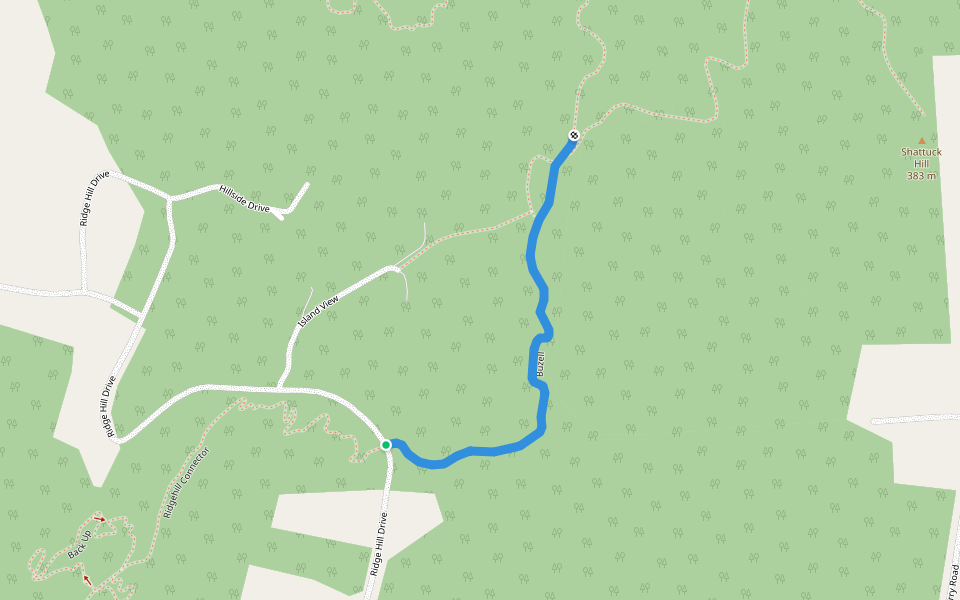 Buzell walking route map in Newport