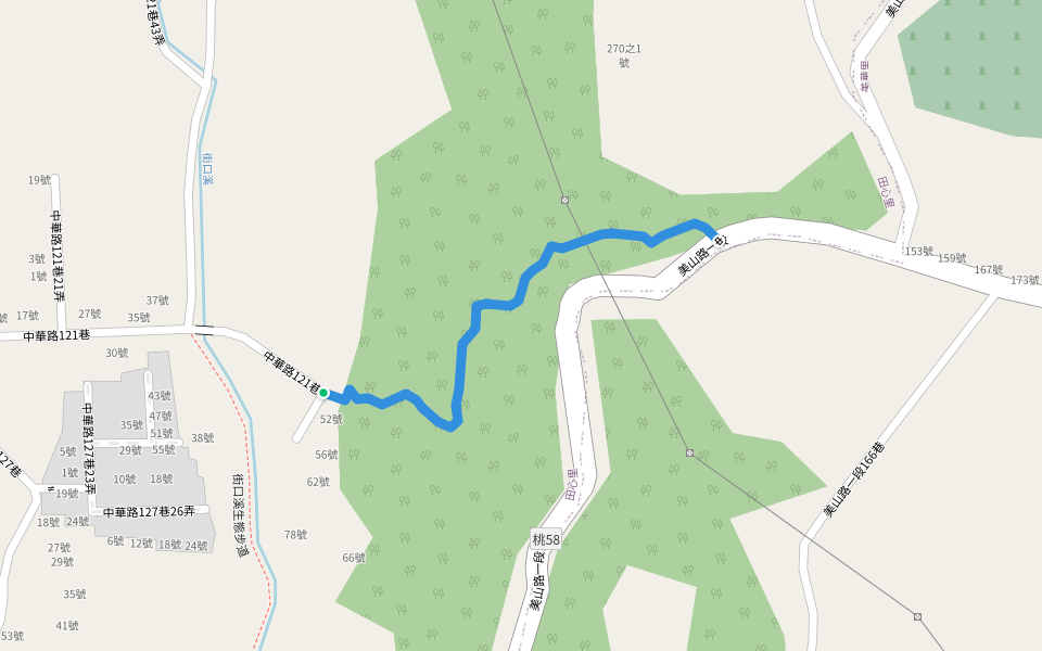 田心仔古道、尾寮崎古道