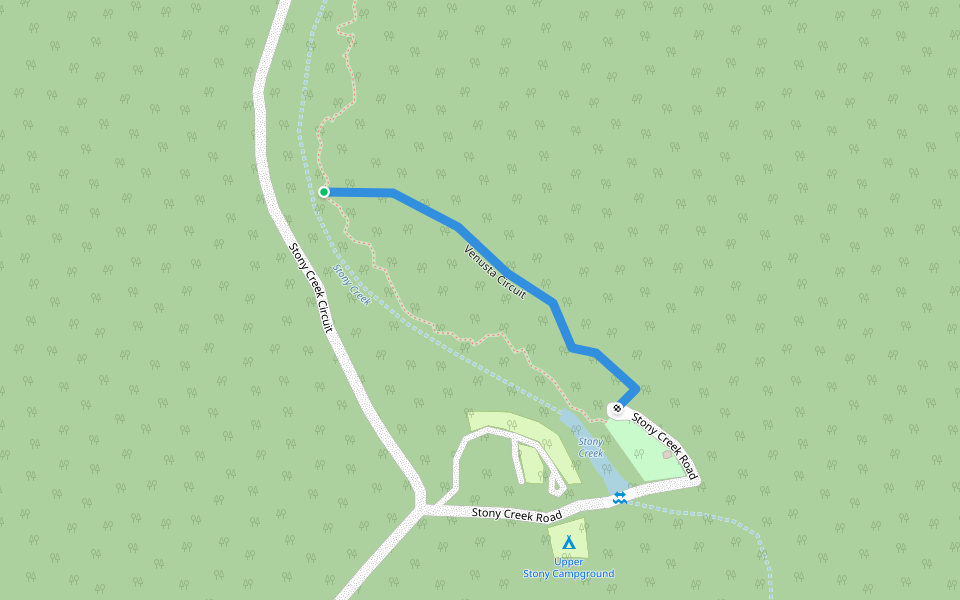 Venusta Circuit walking route map in Byfield