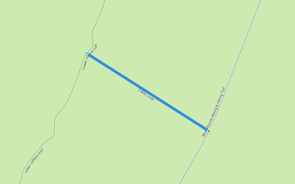 2 Mile Loop walking route map in Luverne