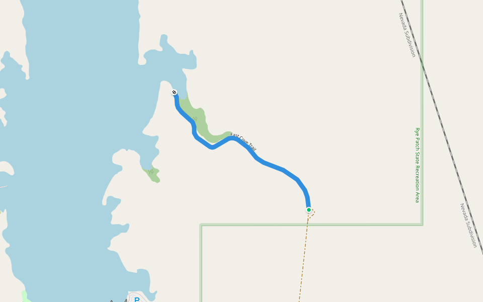 East Cove Trail walking route map in Imlay