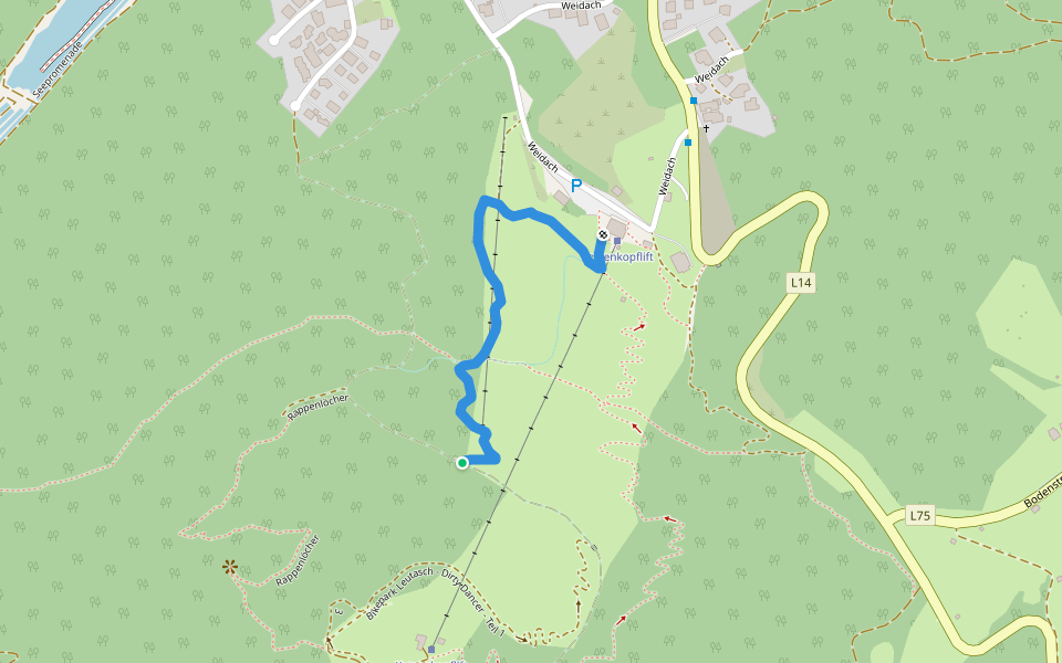 Bikepark Leutasch - Dirty Dancer - Teil 2 walking route map in Leutasch