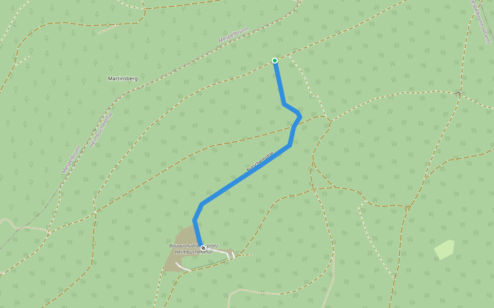 Kutscherhohle walking route map in Heimbuchenthal