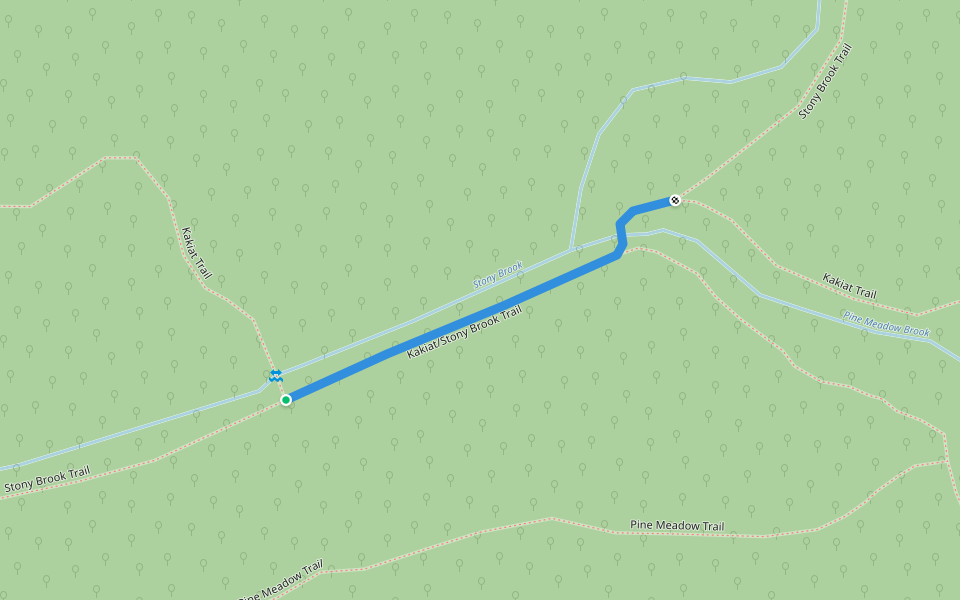 Kakiat/Stony Brook Trail walking route map in Airmont