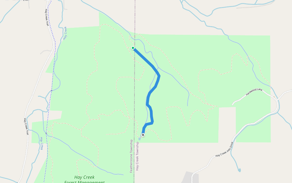 Aspen Trail walking route map in Red Wing