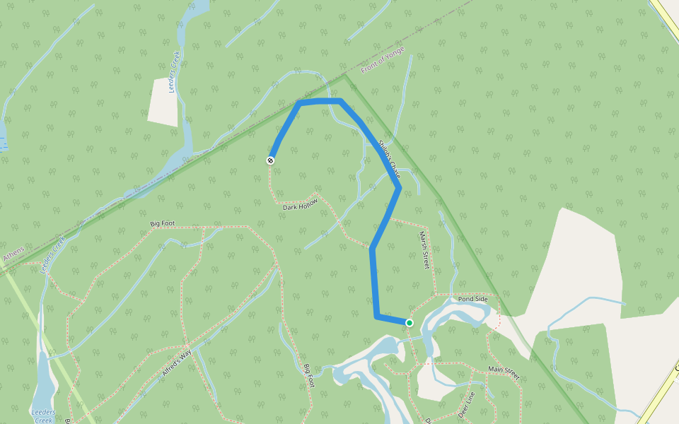 Shiloh's Chase walking route map in Mallorytown