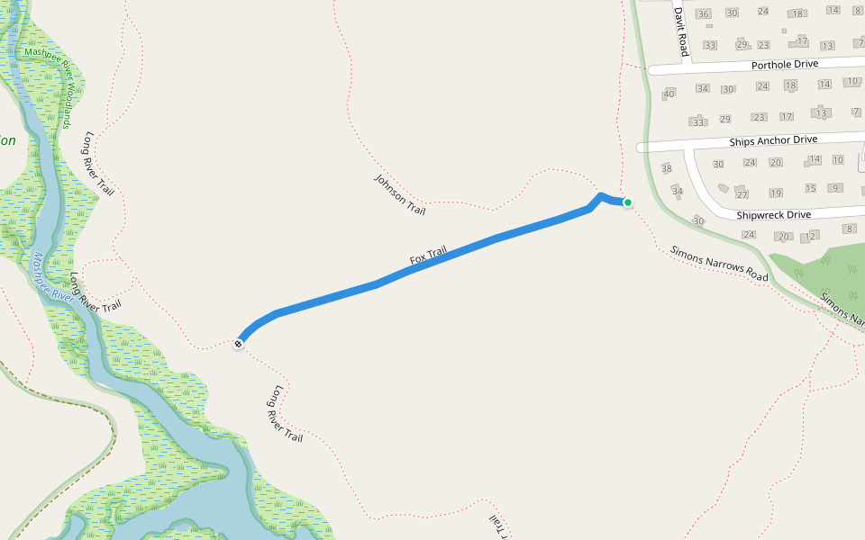 Fox Trail Walking and Running Mashpee, Massachusetts Pacer