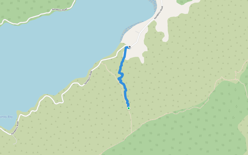Ngahere Hou connection walking route map in Kenepuru Head