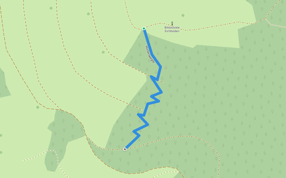 Hirtenwegle walking route map in Münstertal/Schwarzwald