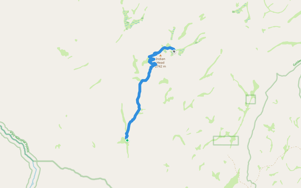 Redrock Meadow Trail walking route map in Pearsonville