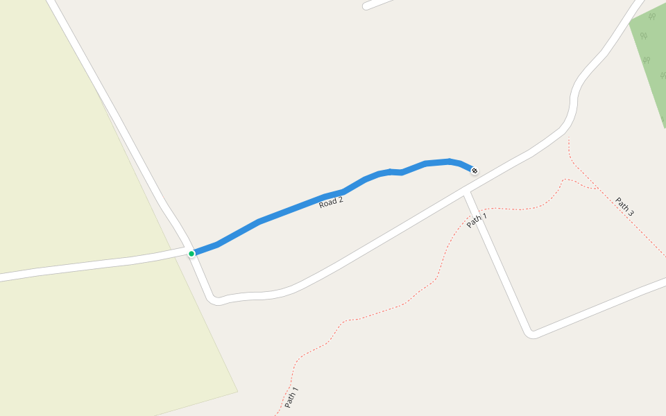 Road 2 walking route map in ناصر