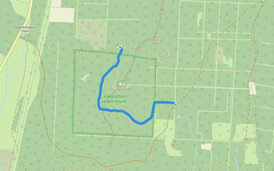 medvehagymaszedő út walking route map in Zalaszántó