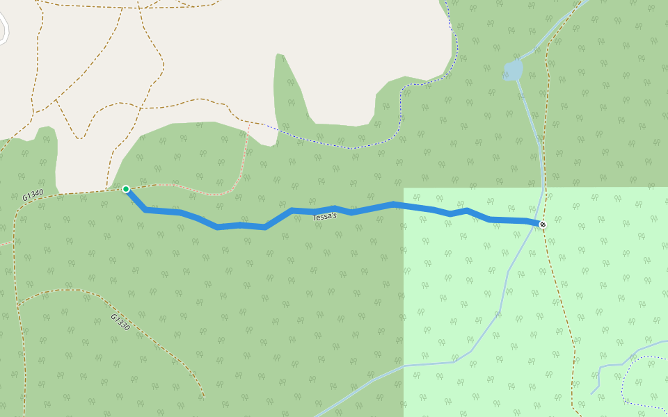 Tessa's walking route map in Poulsbo