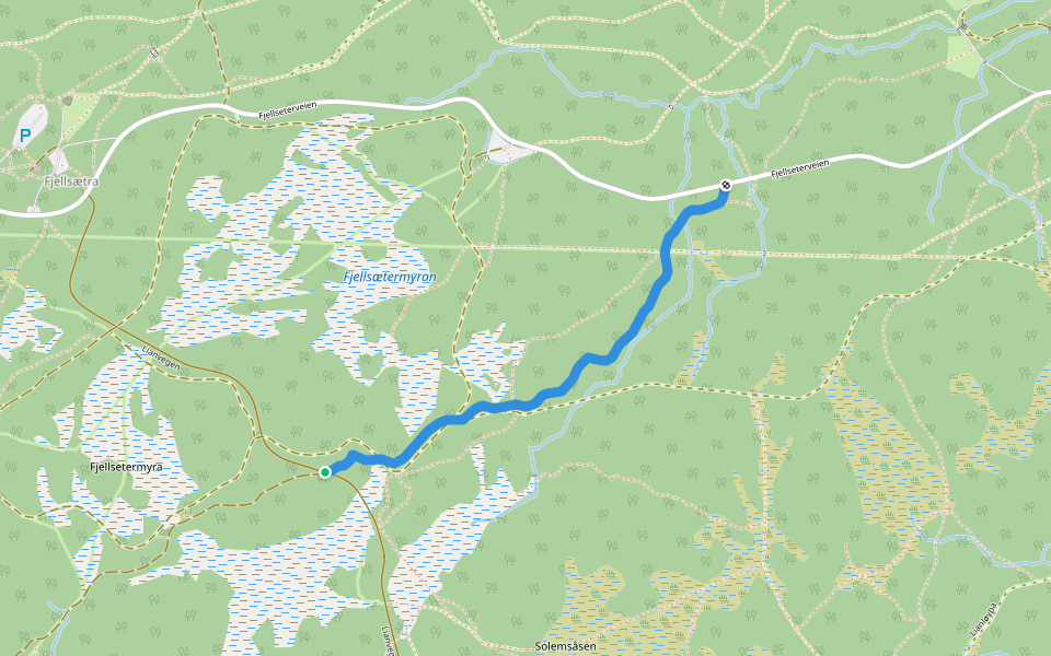 Snaken 2 walking route map in Lian