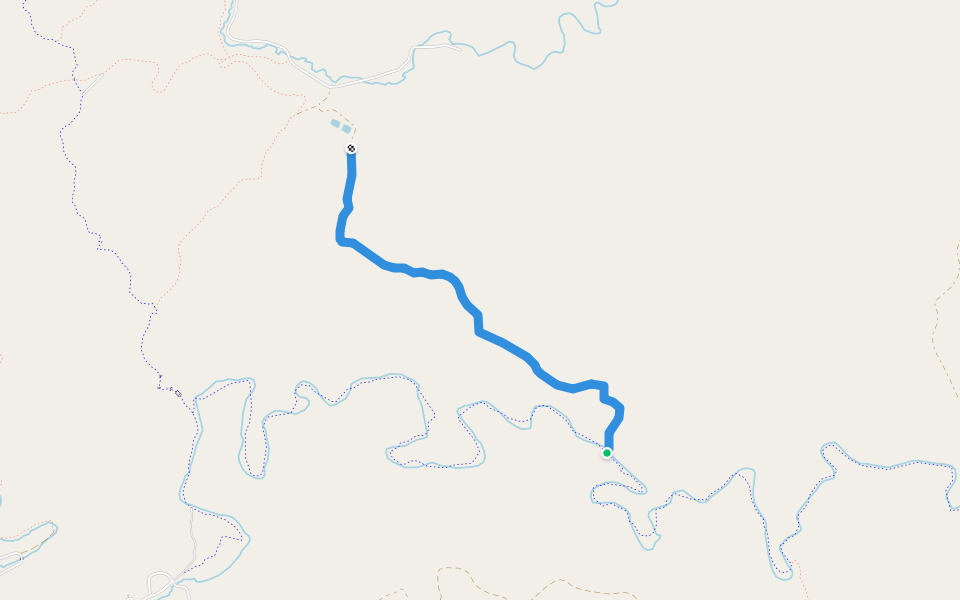 Calkins Draw Trail walking route map in Custer