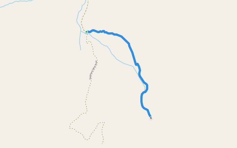 Palmer Lakes Trail walking route map in Hope