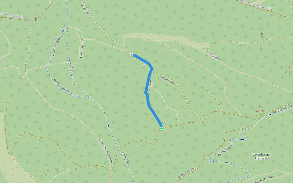 Der Josef walking route map in Gaaden bei Mödling