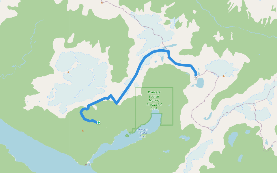 Beyond Malibu Route walking route map in Egmont