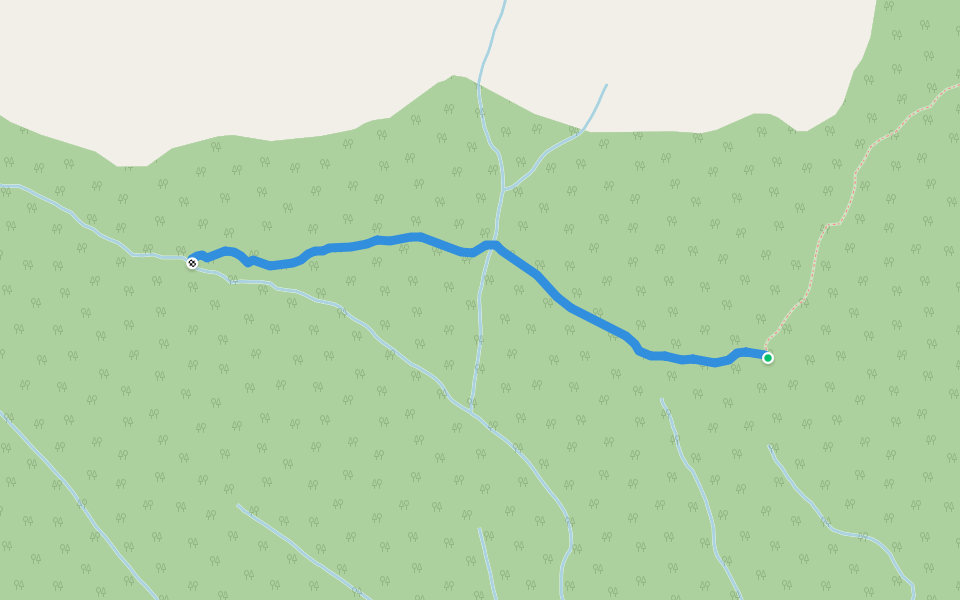 4 miles bluff walking route map in Hagensborg