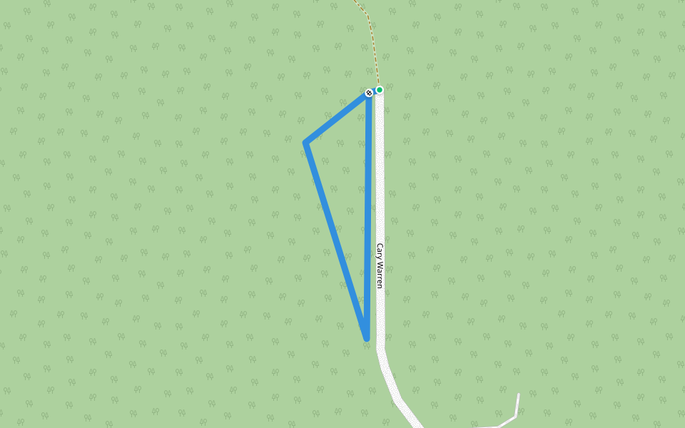 CWW border walking route map in Mansfield Township