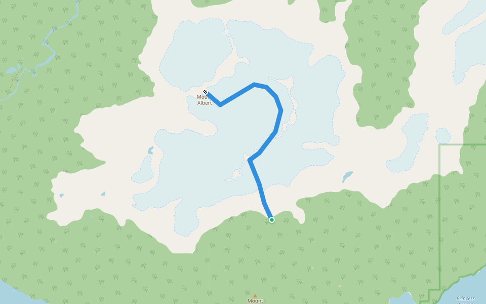 Beyond Malibu Mt Albert Route walking route map in Egmont