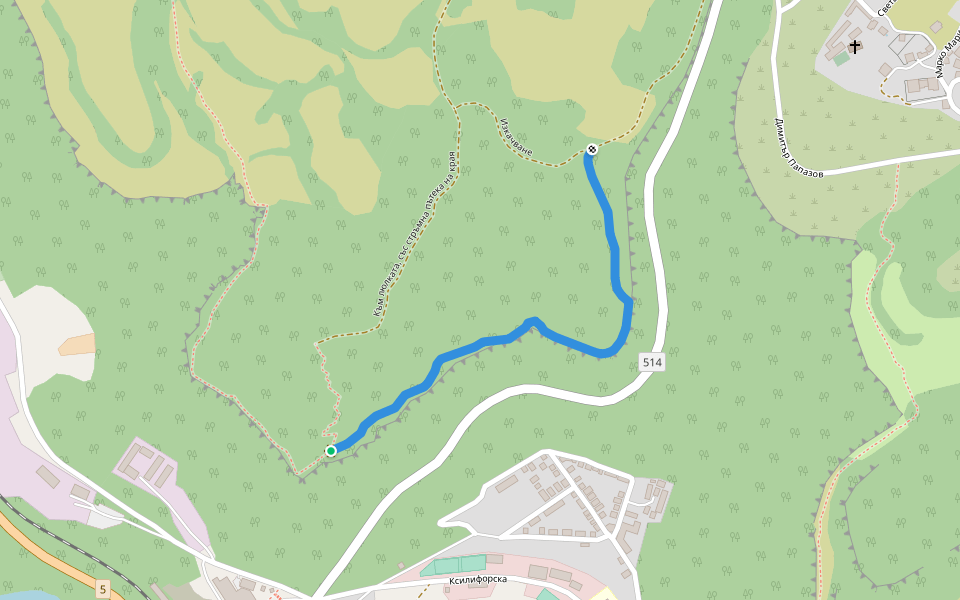 Към люлката, по ръба на пропастта (не е за хора със страх от високо) walking route map in Elena