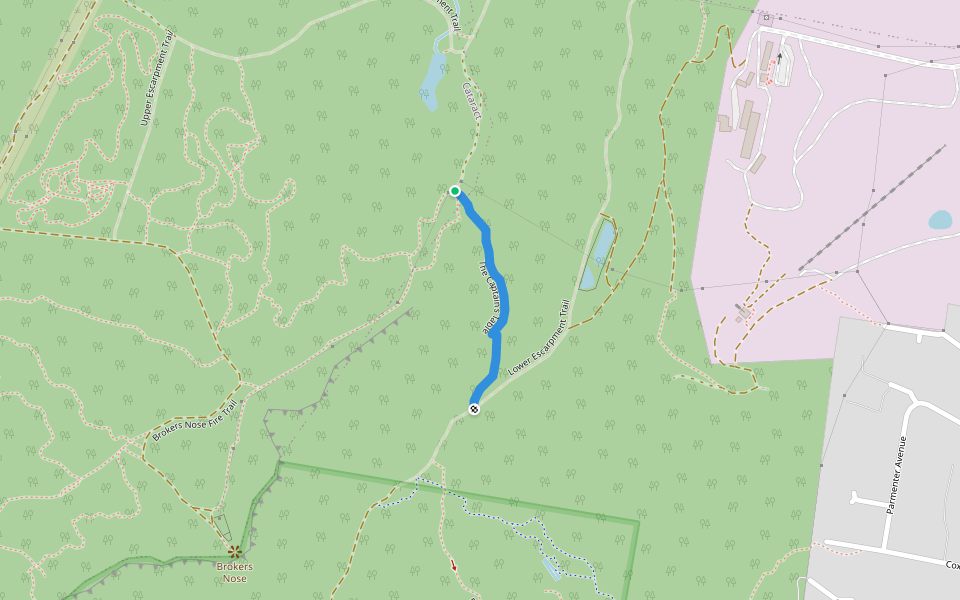 The Captain's Table walking route map in Cataract