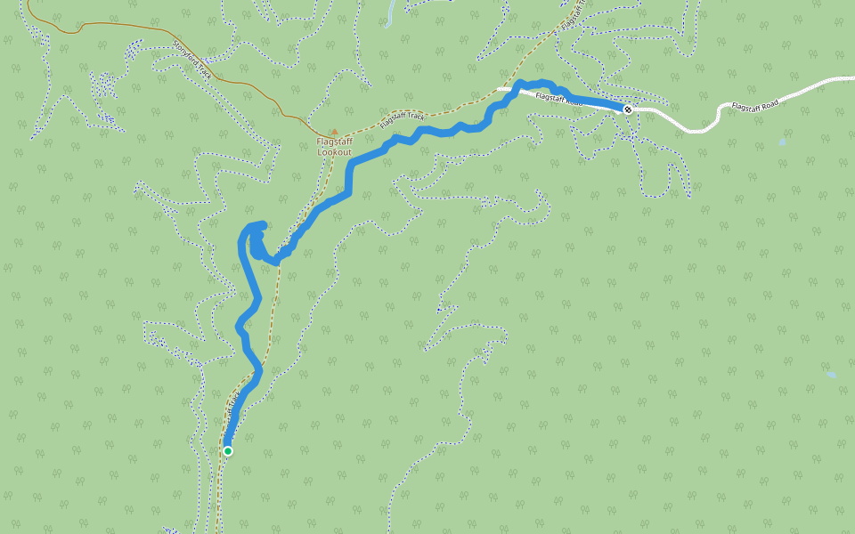Icarus walking route map in Upper Scamander