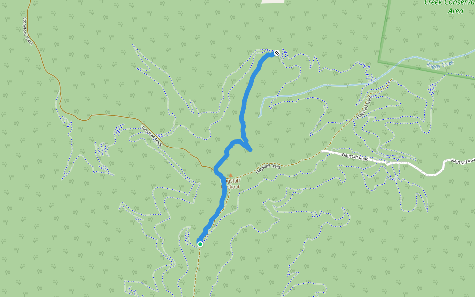 Mack 10 walking route map in Upper Scamander