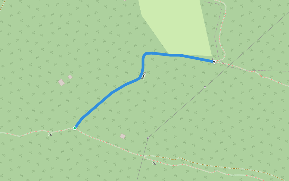 16bis walking route map in Cescau