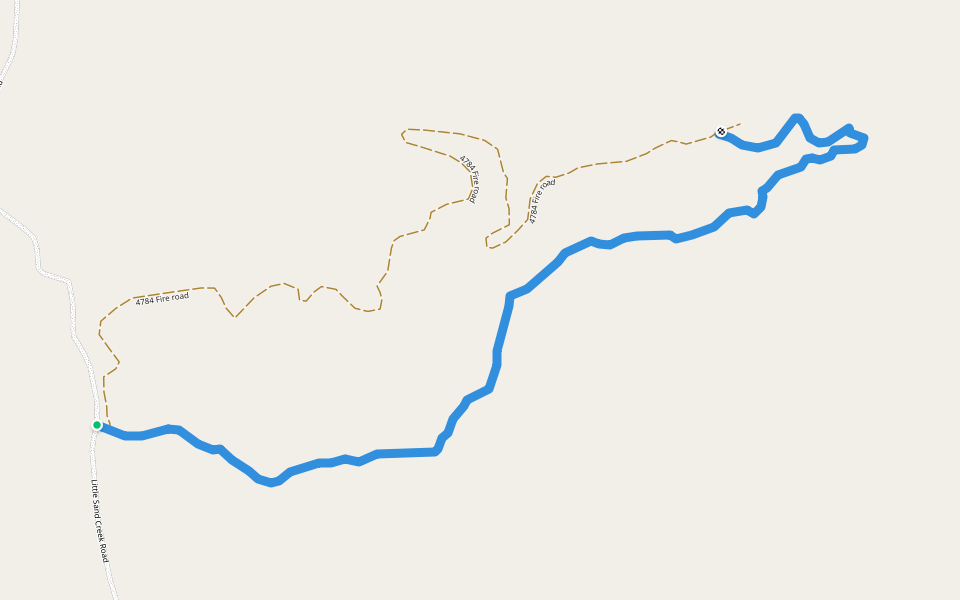 Sand Mountain Trail walking route map in Deary