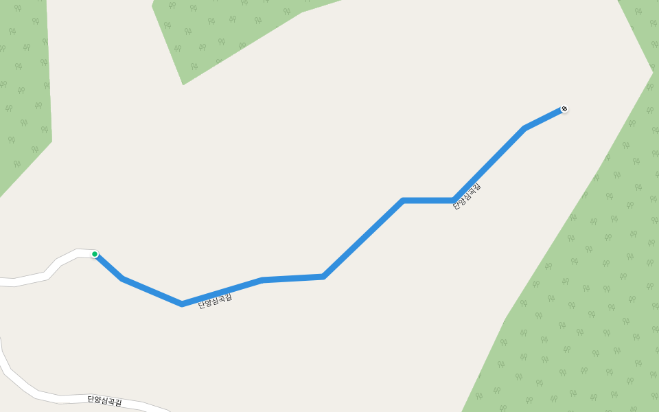 단양심곡길 walking route map in Danyang-gun