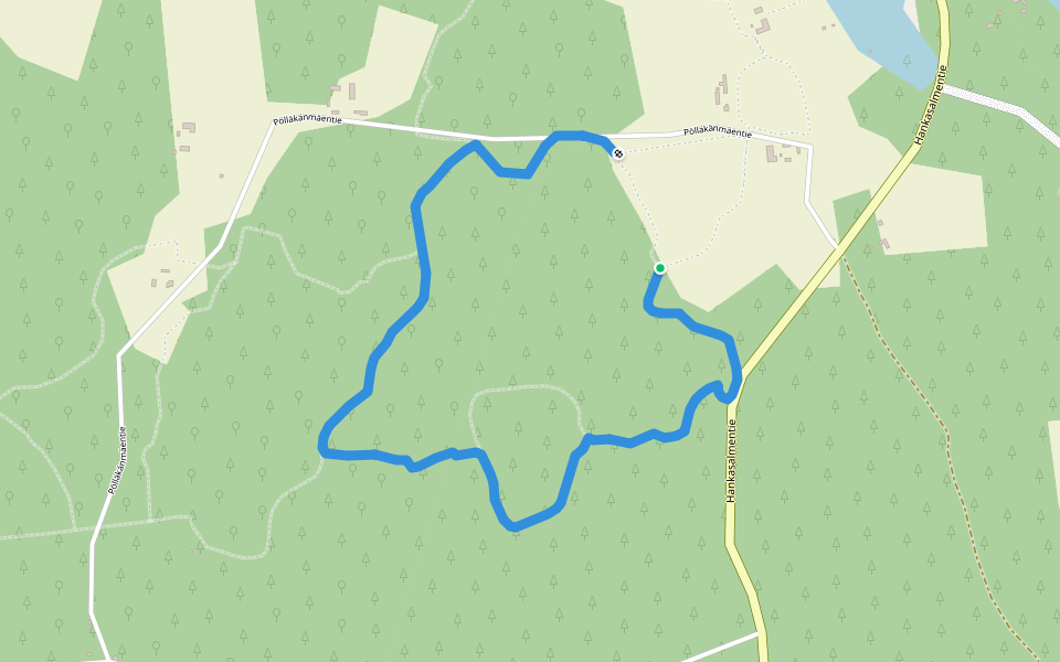Hiihtolatu 3 / 3,7km walking route map in Ylätalo