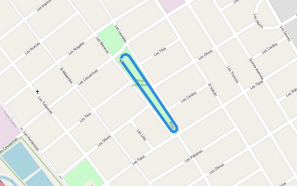 Pista walking route map in La Unión