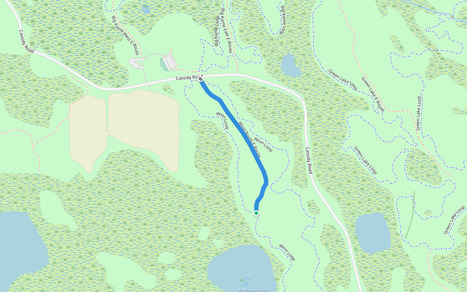 Winn North E-Route walking route map in Chelsea