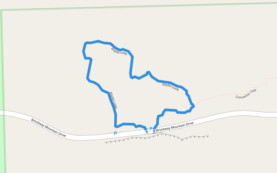 Klipfel Loop walking route map in Eagle Harbor