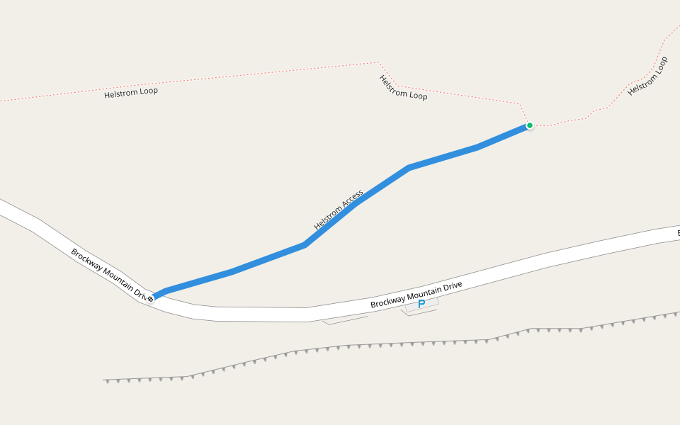 Helstrom Access walking route map in Mohawk
