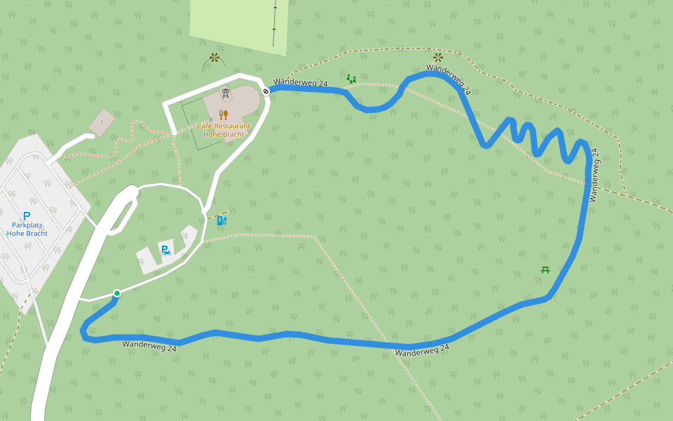 Wanderweg 24 walking route map in Lennestadt
