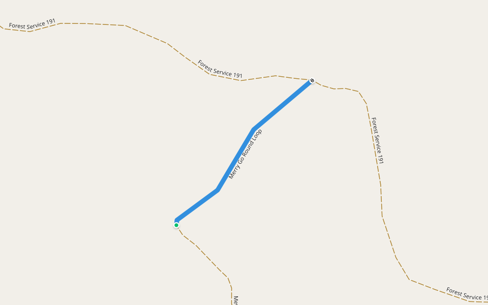 Merry Go Round Loop walking route map in Hill City