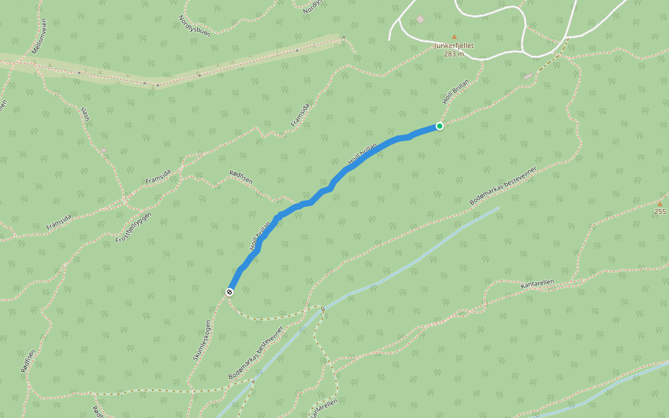 Hoill brillan walking route map in Svolvær