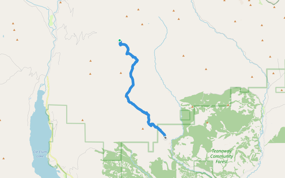 Yellow Hill Trail Hiking Cle Elum, Washington Pacer