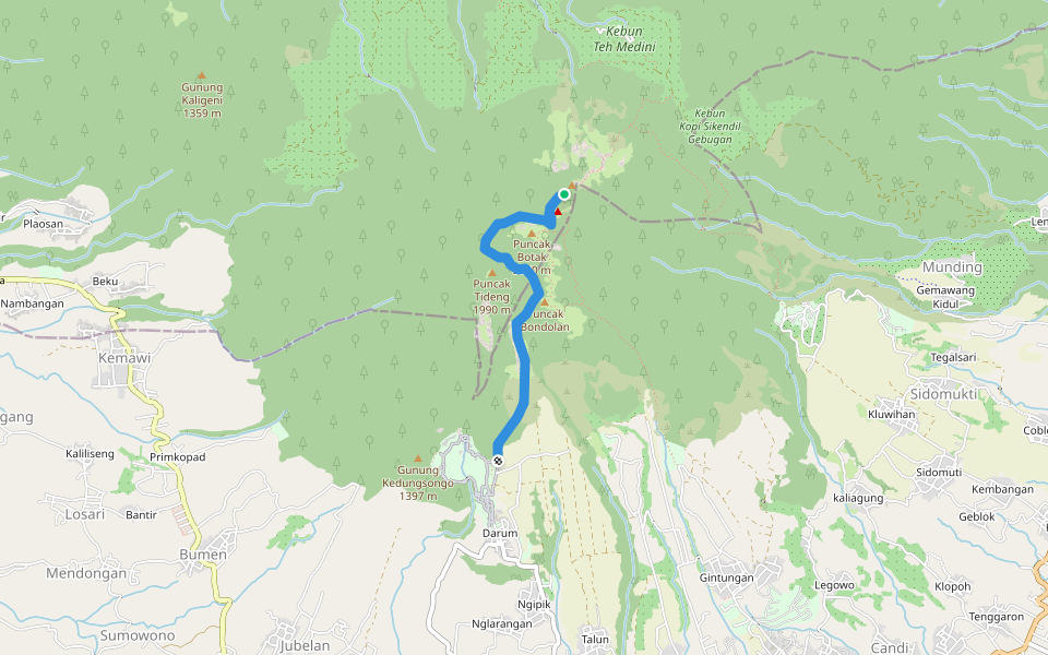 Jalur pendakian Walking And Running Trail - Central Java | Pacer