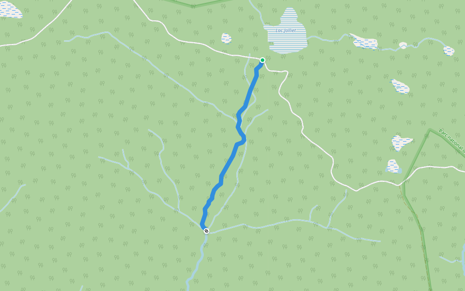 Sentier Le Garde-Feu walking route map in Havre-Saint-Pierre