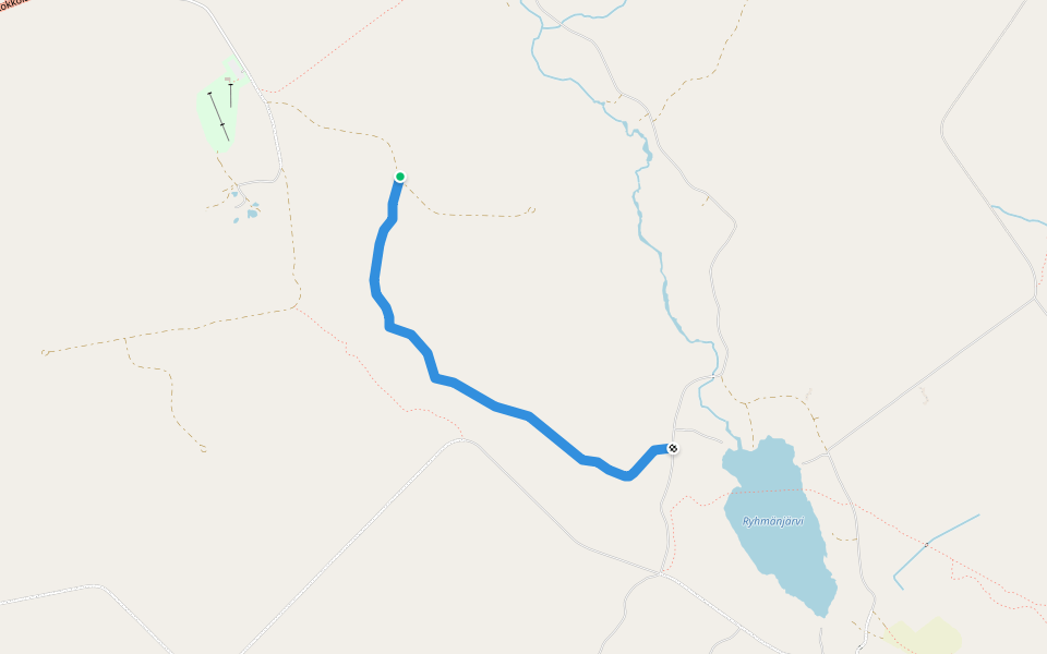 Louekallionpolku walking route map in Männistö
