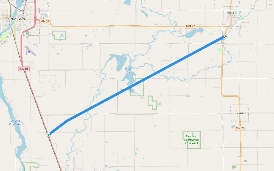Soo Line Trail - Southern Route walking route map in Royalton