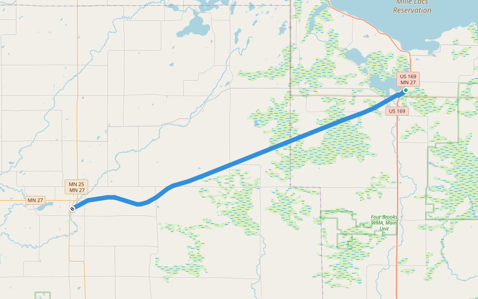 Soo Line Trail - Southern Route walking route map in Onamia