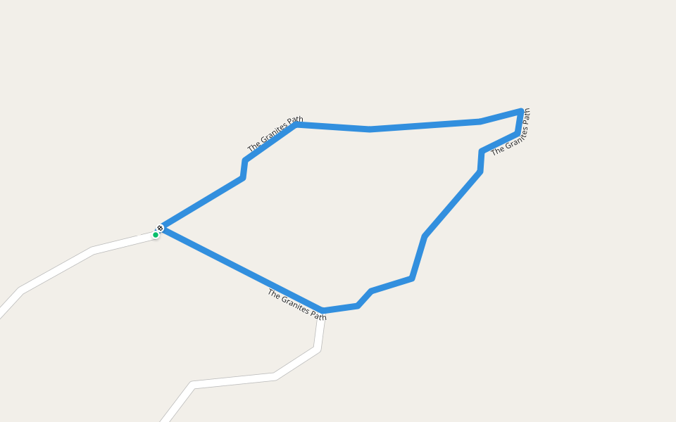 The Granites Path walking route map in Hungerford